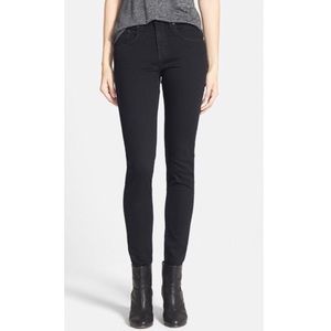 RAG & BONE High rise skinny jeans in coal size 25